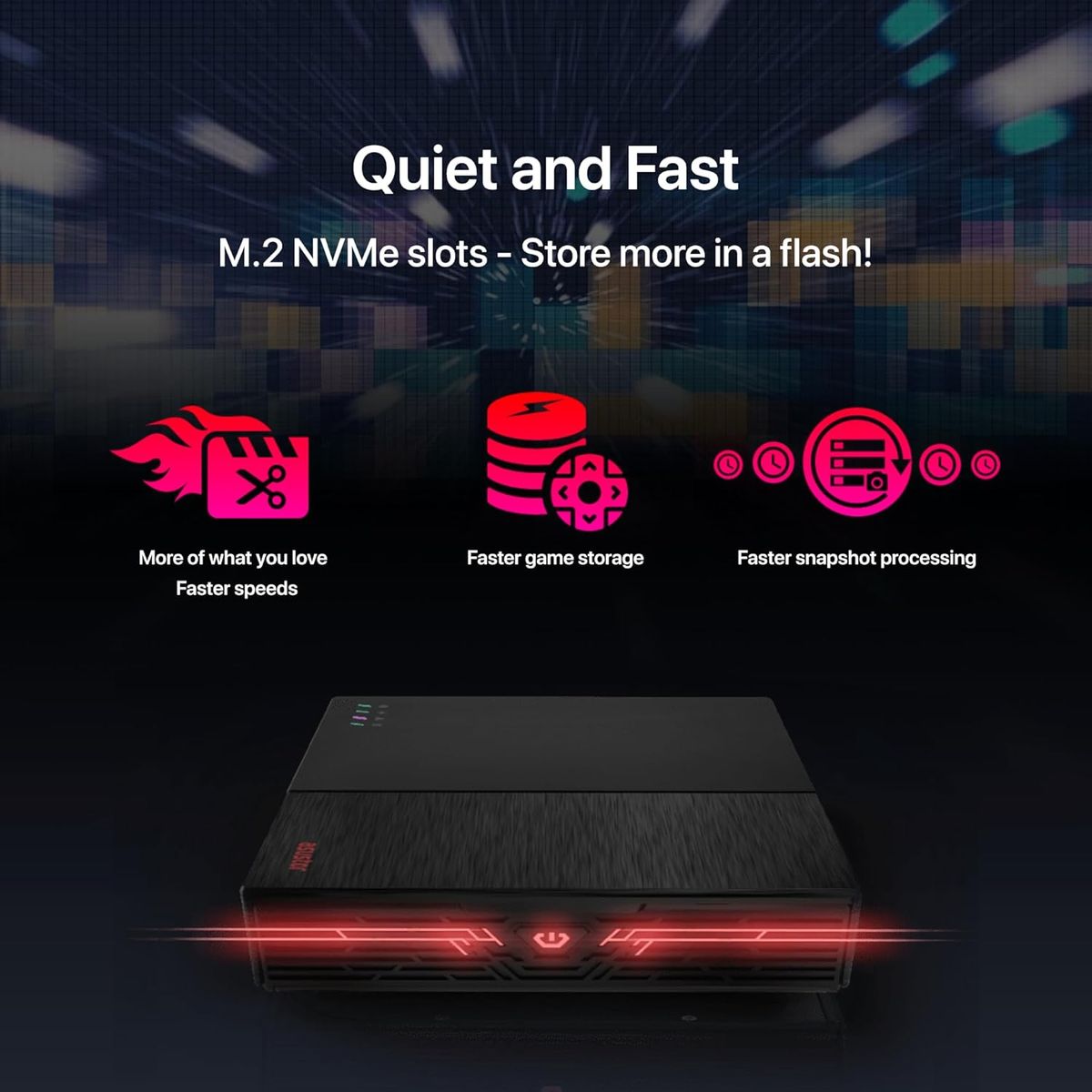 ASUSTOR Flashstor 12 Pro FS6712X NAS – All-Flash NVMe Storage, Intel Celeron N5105, Dual 2.5GbE, 4GB RAM