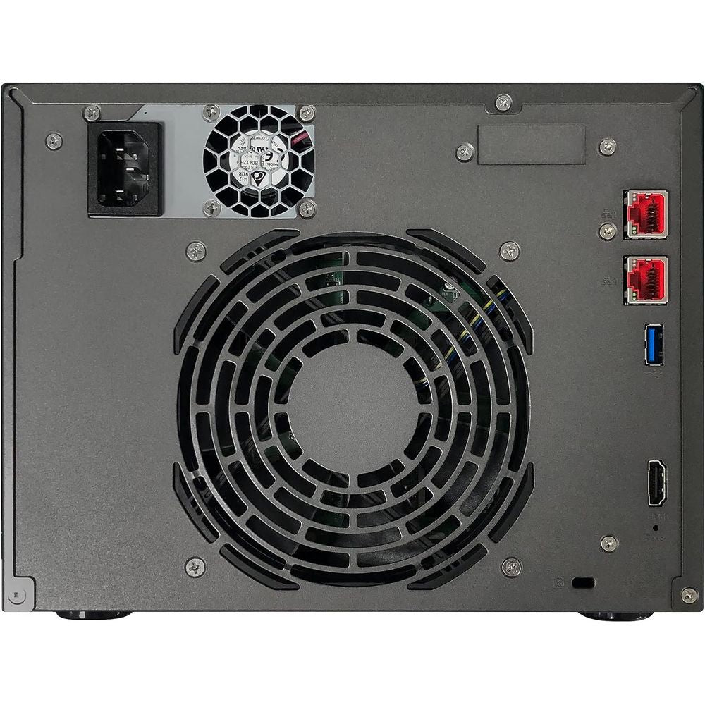 ASUSTOR LOCKERSTOR 6 Gen2 (AS6706T) – جهاز تخزين شبكي بستة منافذ مع معالج Intel Celeron N5105، وذاكرة ٤ جيجابايت DDR4، ومنفذين ٢.٥ جيجابت إيثرنت، ومنفذين M.2 NVMe، و HDMI 2.0b
