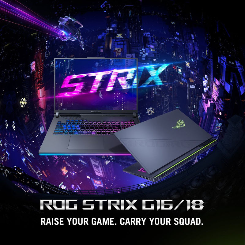 ASUS ROG Strix G18 18" WQXGA 240Hz Laptop - Core i9-13980HX - 32GB RAM - 1TB SSD - RTX 4070 8GB - Win 11 (Eclipse Gray)