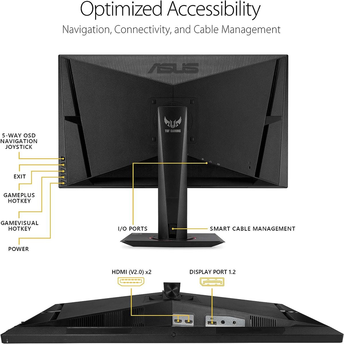 ASUS TUF Gaming VG27BQ HDR Monitor - 27 ASUS TUF Gaming VG27BQ HDR Monitor - 27