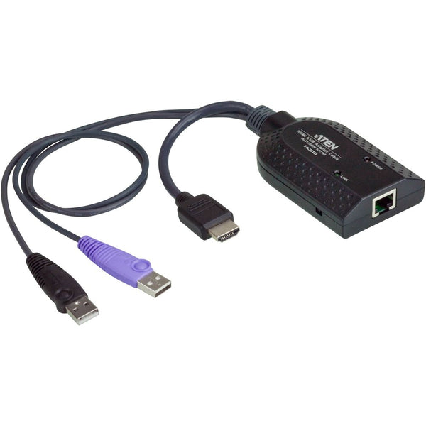 محول ATEN USB HDMI للوسائط الافتراضية KVM مع دعم البطاقة الذكية