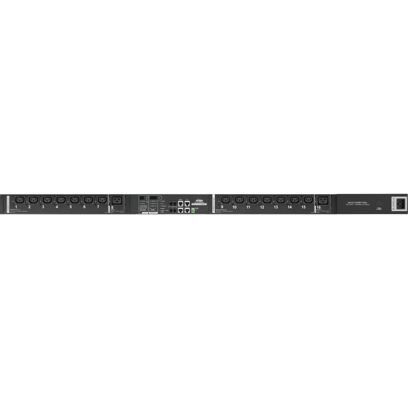 ATEN 16A 16-Outlet Outlet-Metered & Switched eco PDU, PE8216G