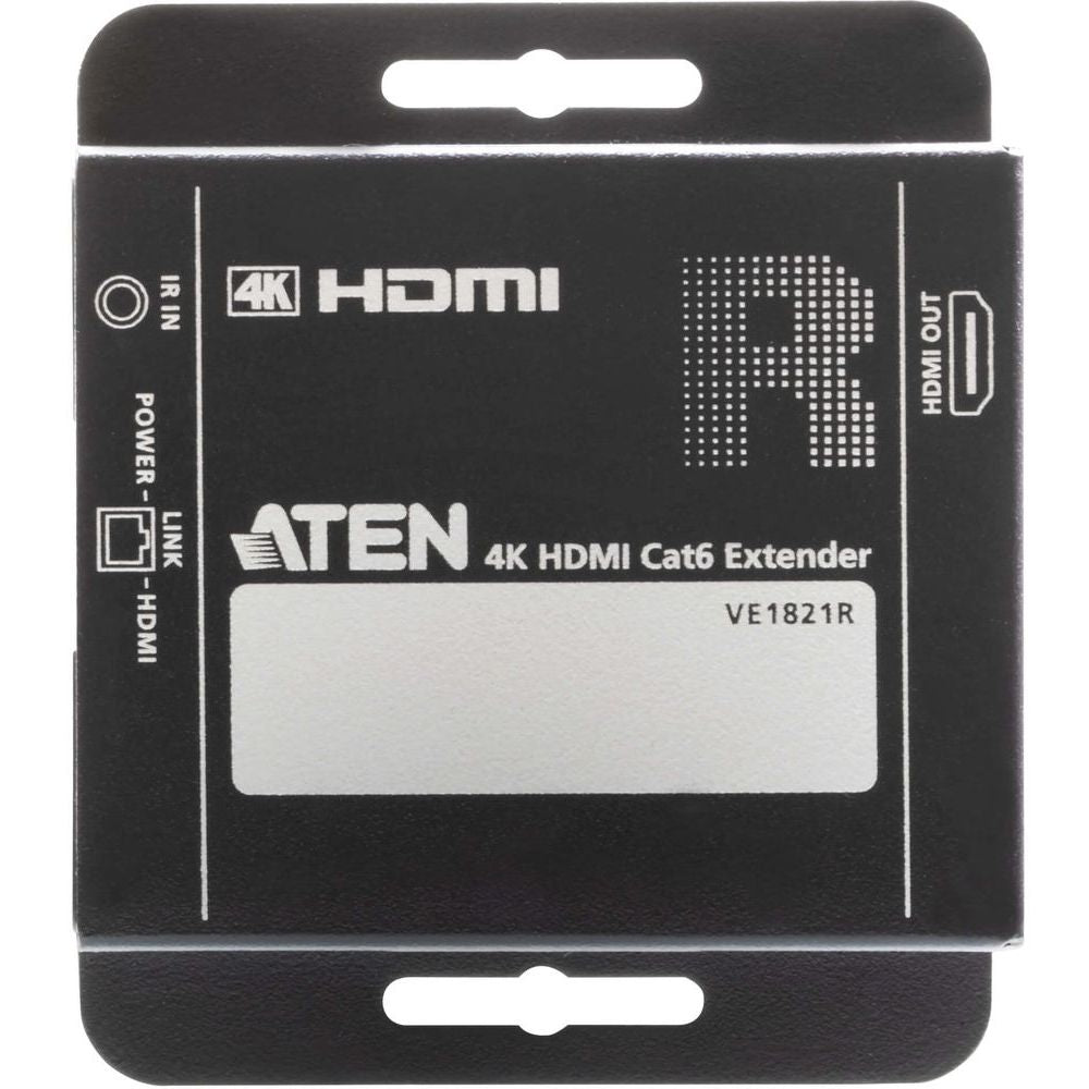 ATEN 4K HDMI Extender Over Cat 5e/6, Up to 40m, Zero Latency, EDID Control, IR Pass-Through, Local Loop-Out, PoC, HDCP 1.4, Plug-and-Play