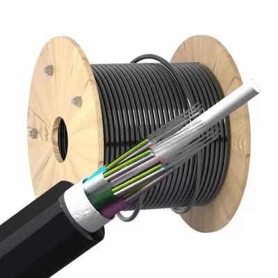 Atlantic GYFTY 4KM Outdoor Fiber Optic Cable - 96-Core - Single Mode (G652D & G657A1) - 10.5mm PE Jacket - Colored Fibers