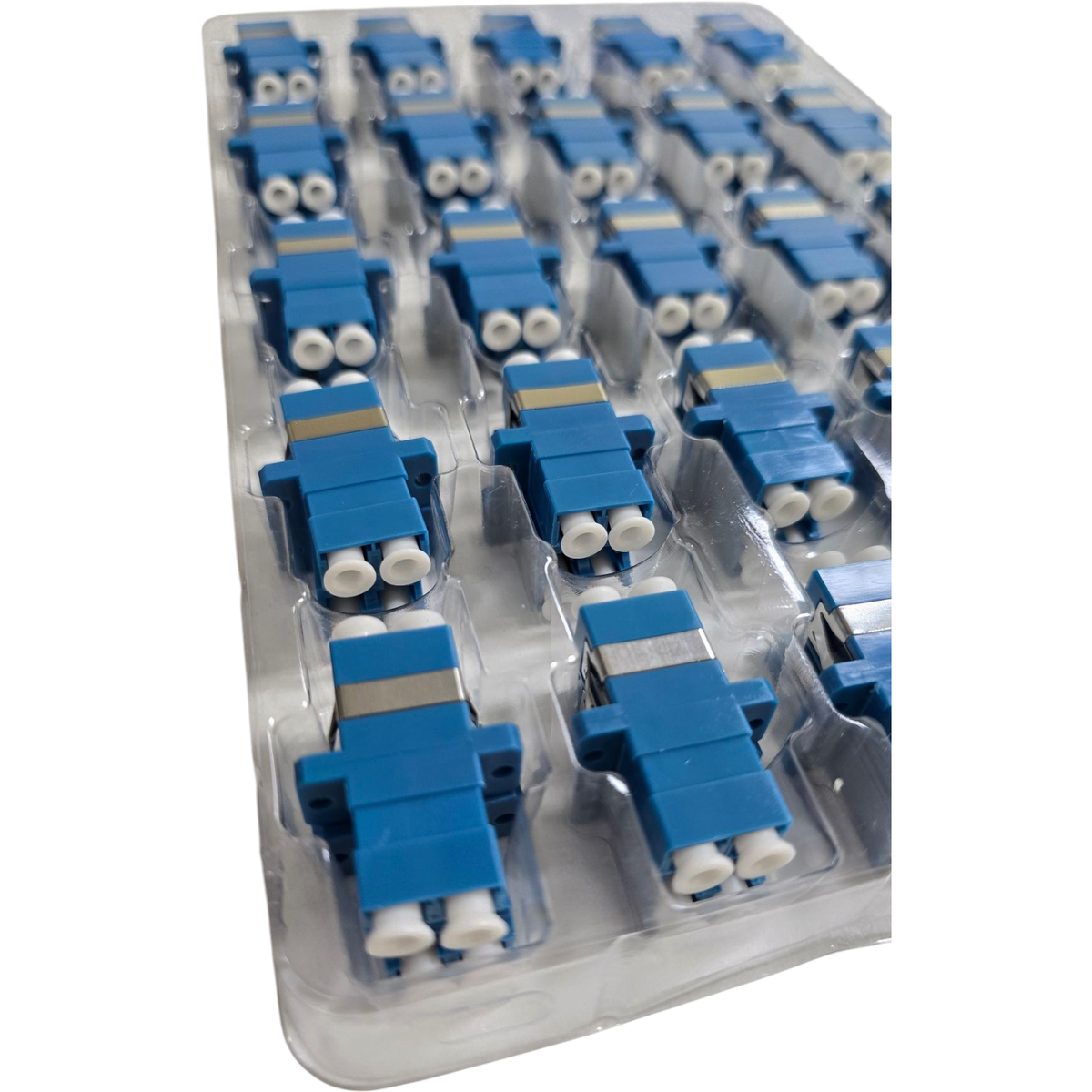 Atlantic F.O LC/UPC Single-Mode Duplex Fiber Optic Couplers, 50-Pack (CO-LDU50)