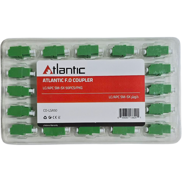 Atlantic F.O LC/APC Single-Mode Simplex Fiber Optic Couplers, 50-Pack ...