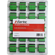Atlantic F.O SC/APC Single-Mode Duplex Fiber Optic Couplers, 20-Pack (CO-SDA20)