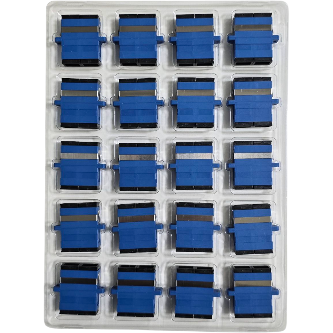 Atlantic F.O SC/UPC Single-Mode Duplex Fiber Optic Couplers, 20-Pack (CO-SDU20)