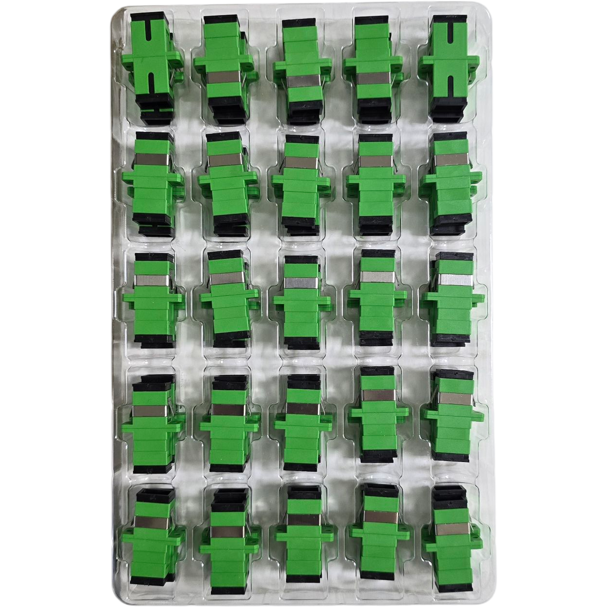 Atlantic F.O SC/APC Single-Mode Simplex Fiber Optic Couplers, 50-Pack (CO-SSA50)