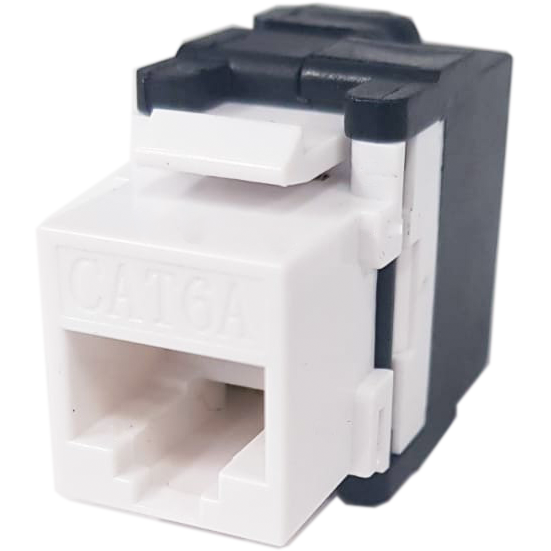 Atlantic ATKJ-6-TL-8018U-180° CAT6 Unshielded Keystone Jack – 180° Toolless UTP RJ45 Connector