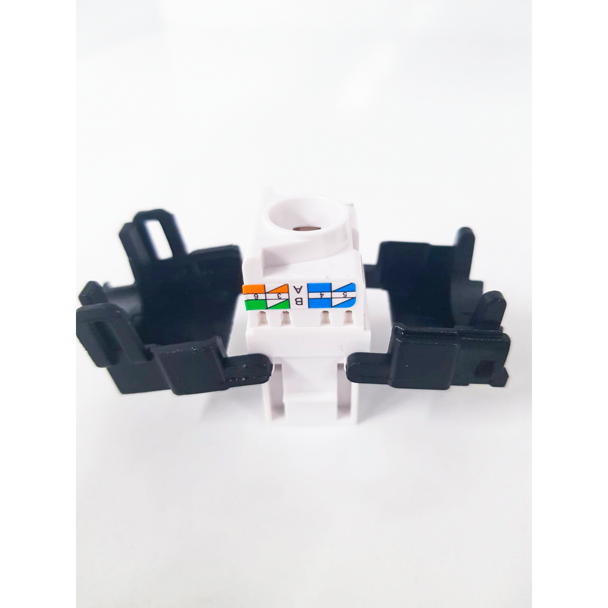 Atlantic ATKJ-6-TL-8018U-180° CAT6 Unshielded Keystone Jack – 180° Toolless UTP RJ45 Connector