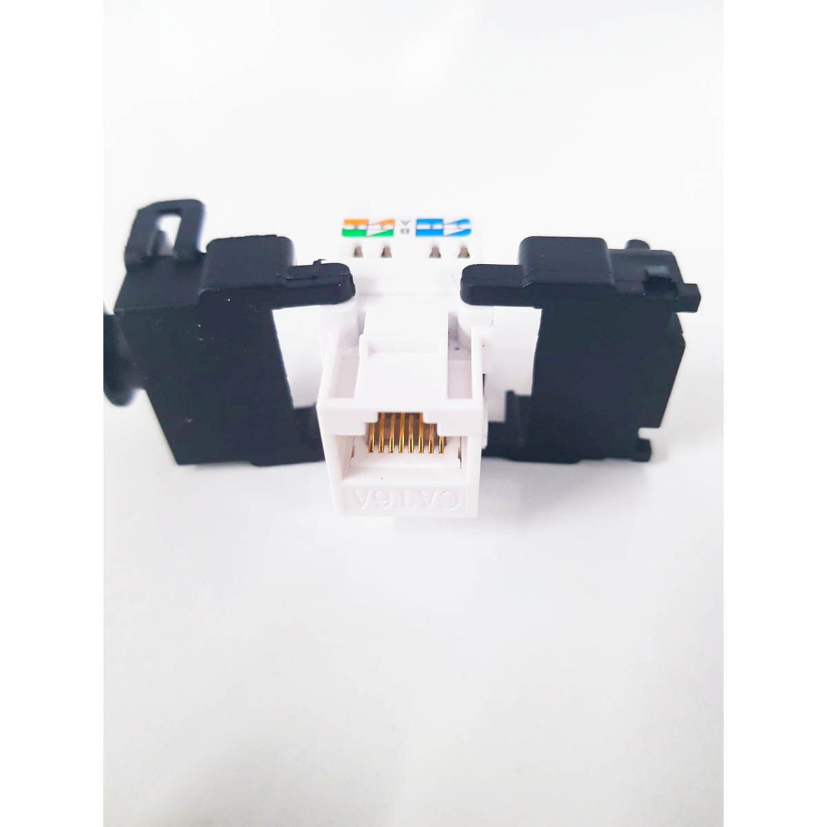 Atlantic ATKJ-6-TL-8018U-180° CAT6 Unshielded Keystone Jack – 180° Toolless UTP RJ45 Connector