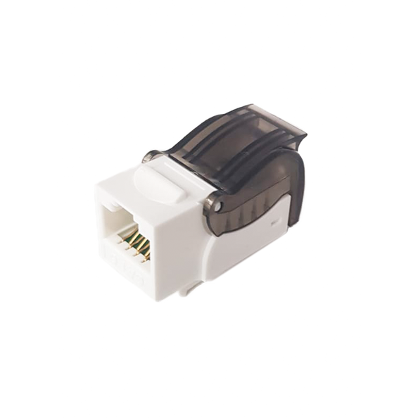 Atlantic ATKJ-6-TL-8037U-90° CAT6 UTP Keystone Jack – 90° Toolless Unshielded RJ45 Connector