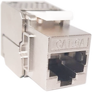 Atlantic ATKJ-6A-TL-8128S-180° CAT6A FTP Keystone Jack – 180° Toolless Shielded RJ45 Connector