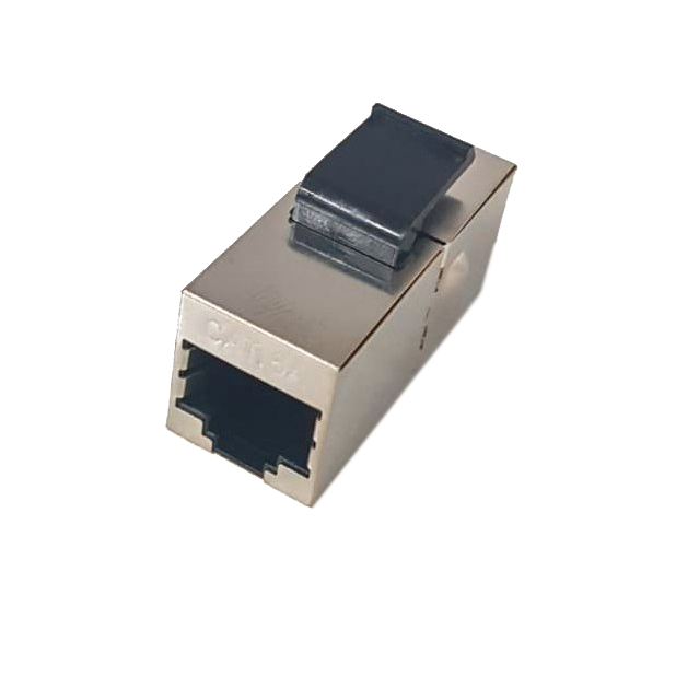 Atlantic ATL-C6A-C007 CAT6A Shielded Inline Coupler – 180° RJ45 STP Keystone Connector