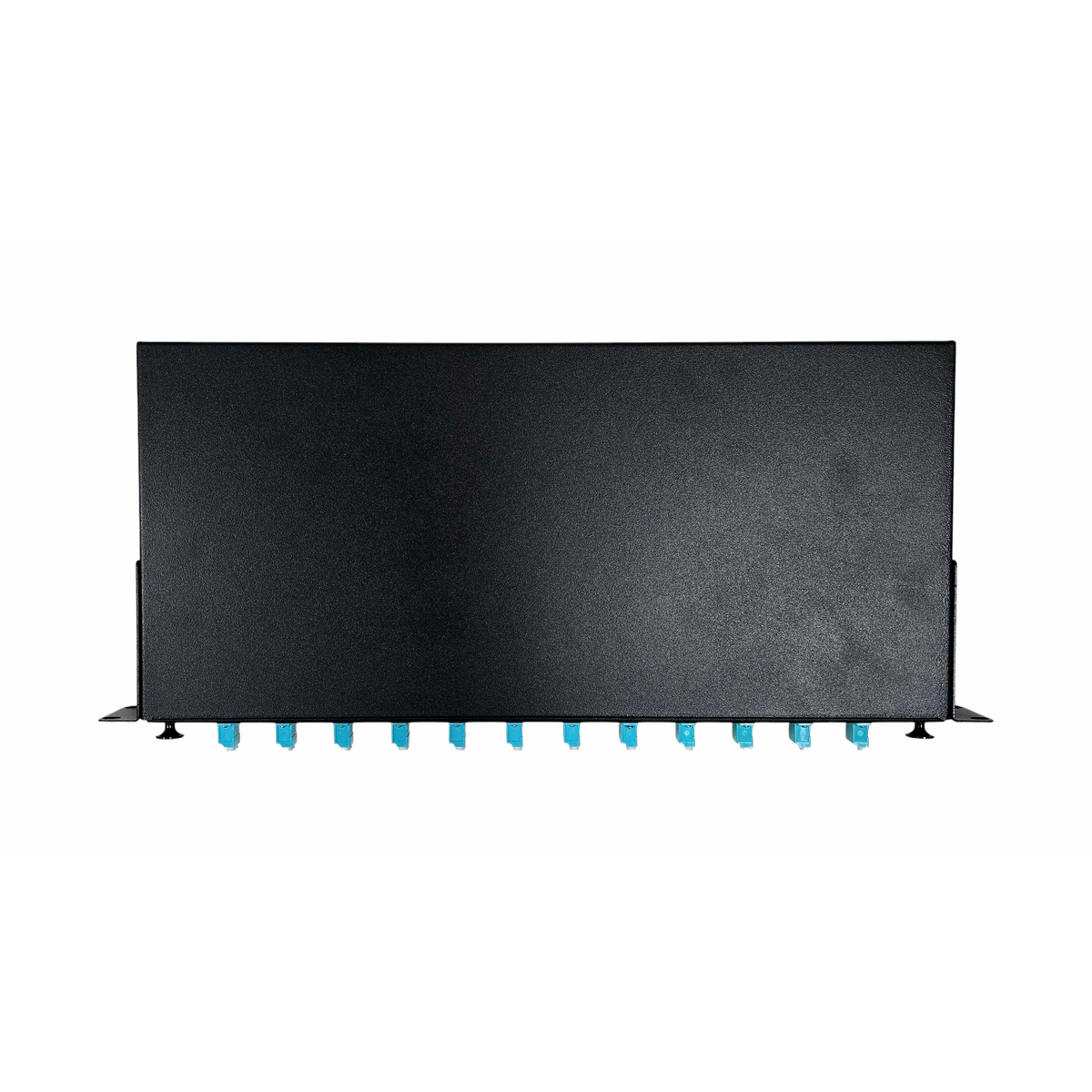 Atlantic 12-Port LC/UPC Multimode Fiber Patch Panel, 1U Rackmount, Duplex Adapter – For LANs, Enterprise Networks, Data Centers