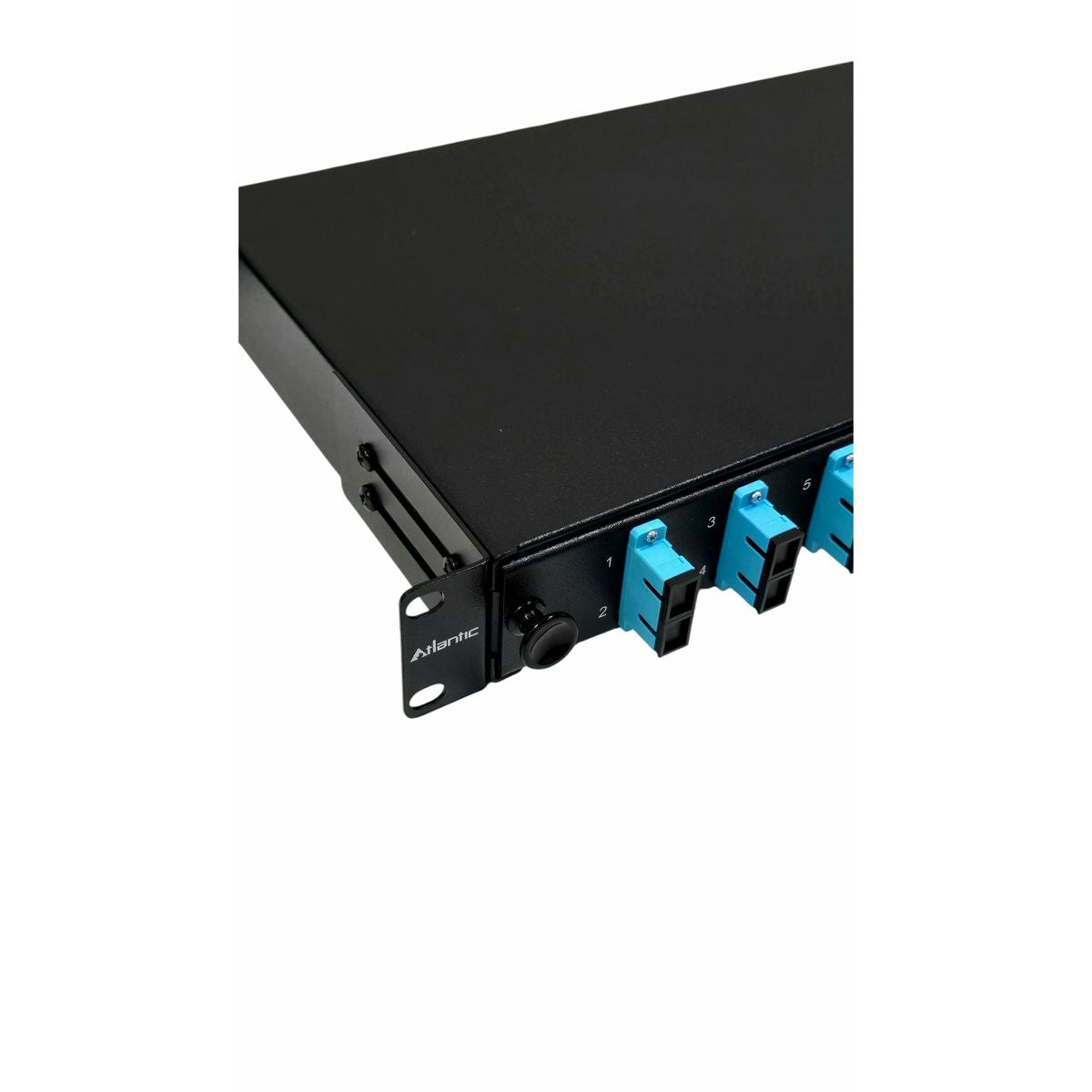 Atlantic ODF 12-Port Rack Mount Fiber Panel, SC/UPC OM3 Multimode, Duplex Adapters, 1U Optical Distribution Frame