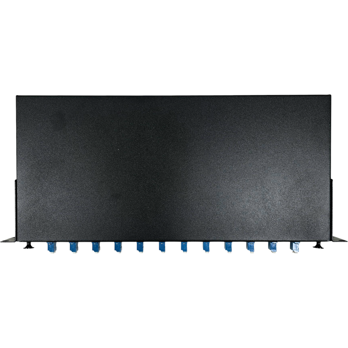 Atlantic 12-Port LC/UPC Fiber Patch Panel, 1U Rackmount, Single Mode, Duplex Adapter – For Data Centers, Network Cabinets & Telecom