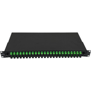 Atlantic 24-Port SC/APC SM Fiber Patch Panel – 1U Rack Mount, Duplex Adapter, Low Back Reflection for FTTH & Backbone Networks