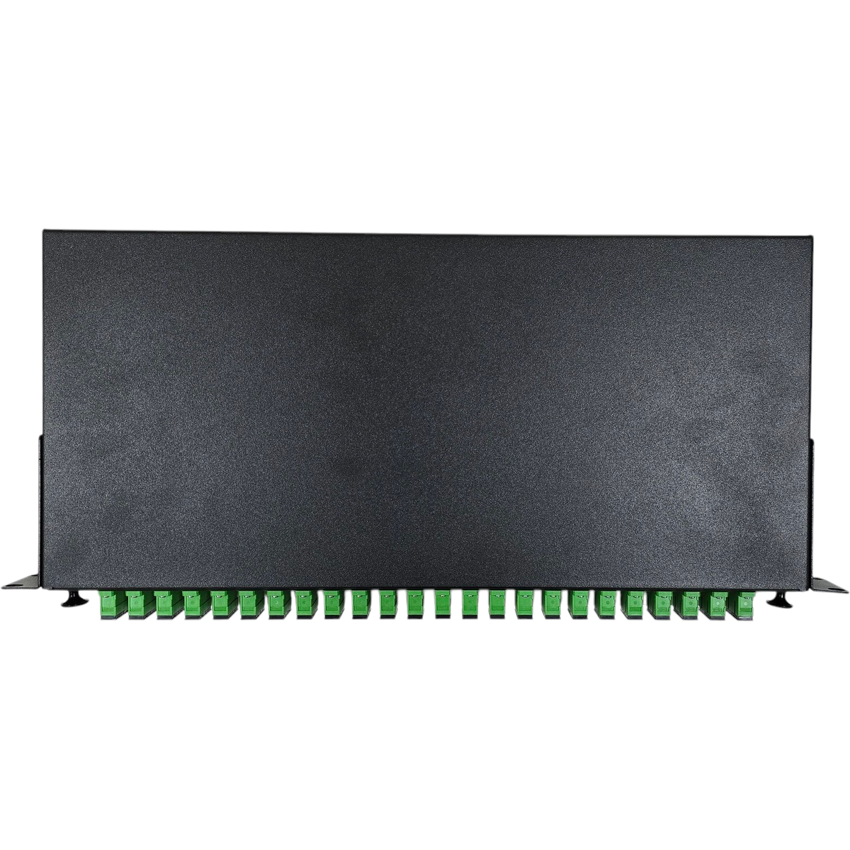 Atlantic 24-Port SC/APC SM Fiber Patch Panel – 2U Rack Mount, Duplex Adapter, Low Back Reflection for FTTH & Backbone Networks