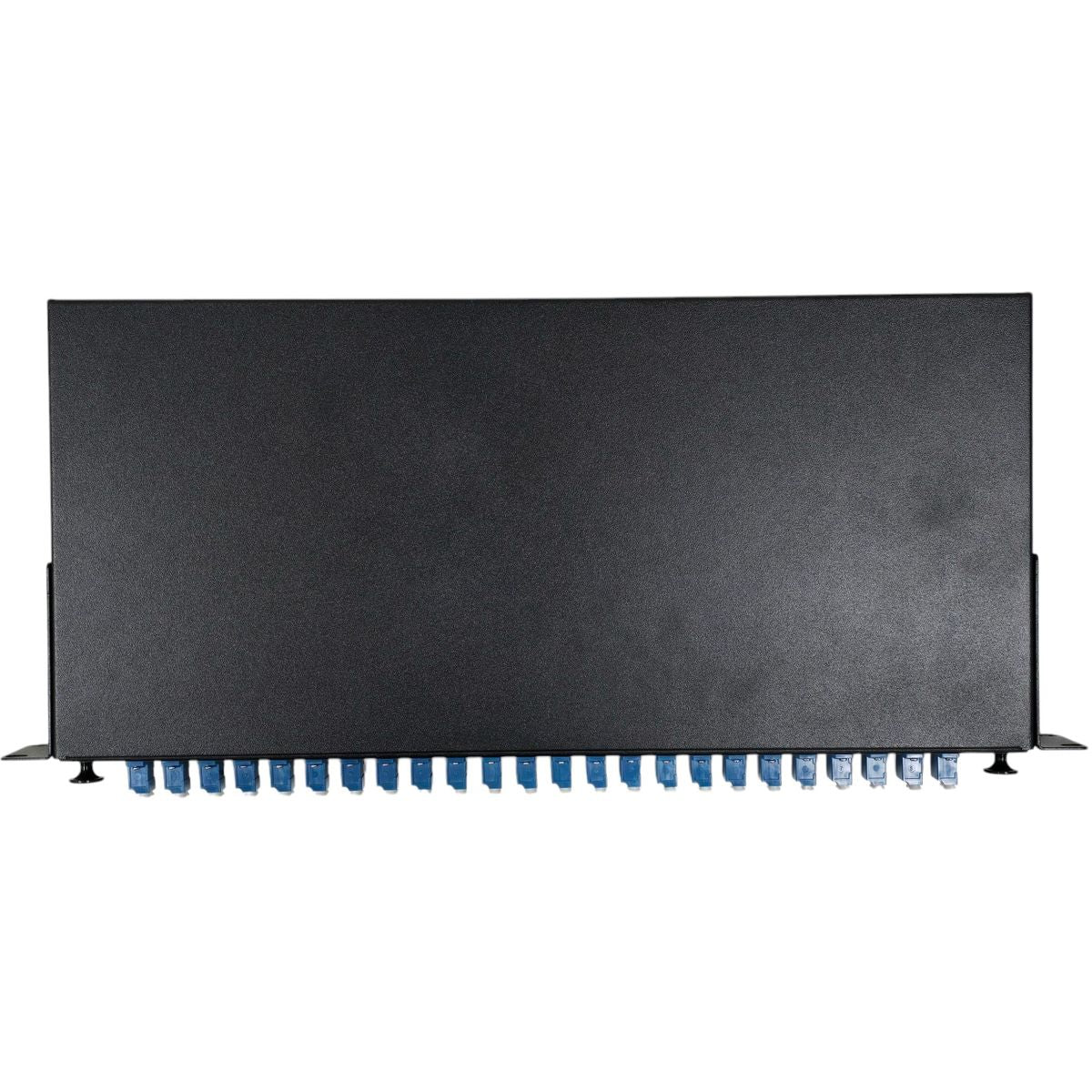 Atlantic ODF 24-Port Rack Mount Fiber Panel, LC/UPC OS2 Single-Mode, Duplex Adapters, 1U Optical Distribution Frame