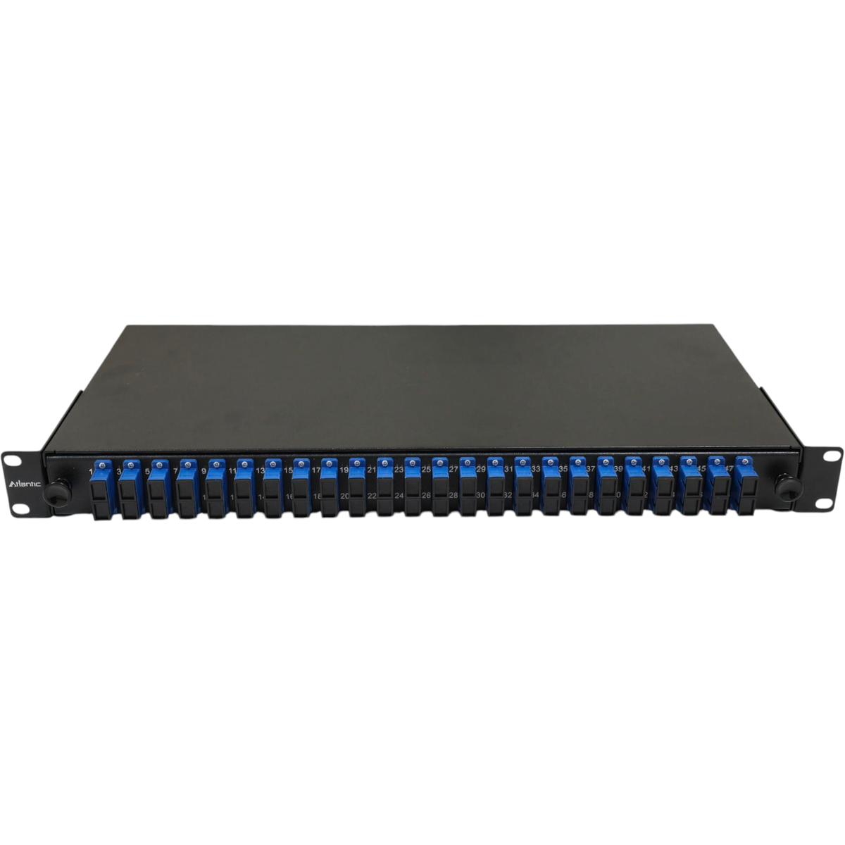 Atlantic 24-Port SC/UPC Single Mode Fiber Patch Panel, 2U Rackmount, Duplex Adapter – For LAN, Data Centers, Telecom Applications