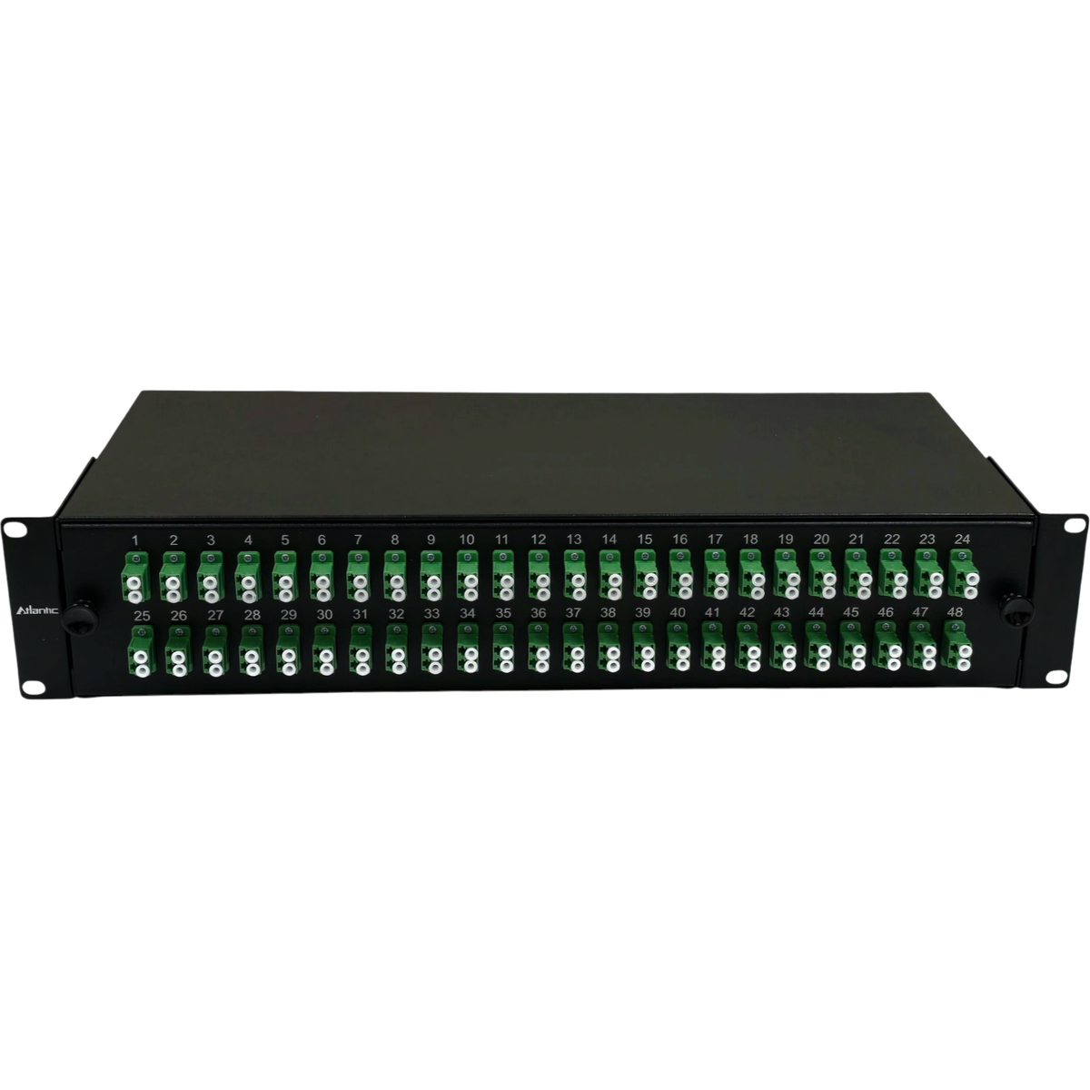 Atlantic 48-Port LC/APC SM Fiber Patch Panel – 2U Rack Mount, Duplex A ...