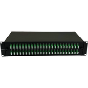 Atlantic 48-Port LC/APC SM Fiber Patch Panel – 2U Rack Mount, Duplex Adapter, for Data Centers, Server Rooms & Telecom Cabinets