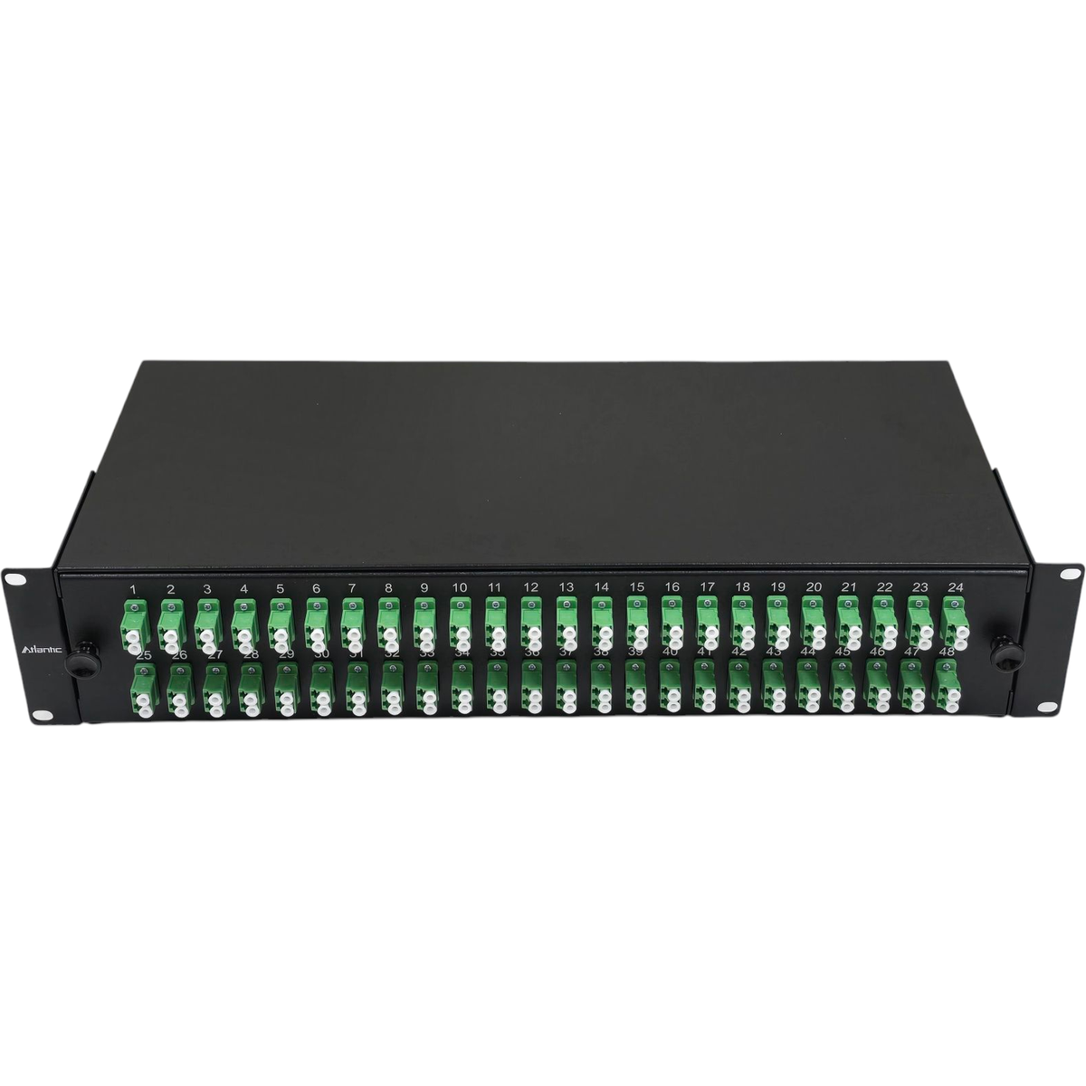 Atlantic 48-Port LC/APC SM Fiber Patch Panel – 4U Rack Mount, Duplex Adapter, for Data Centers, Server Rooms & Telecom Cabinets