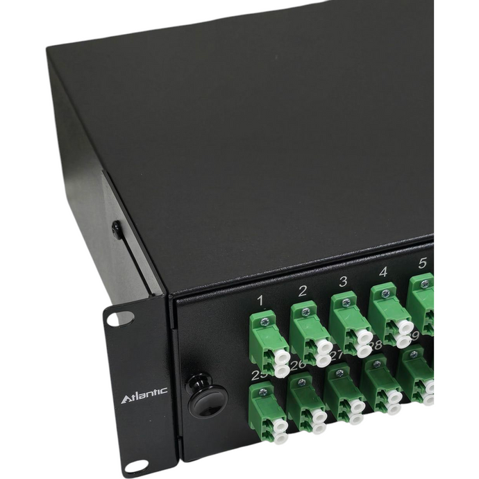 Atlantic 48-Port LC/APC SM Fiber Patch Panel – 2U Rack Mount, Duplex A ...