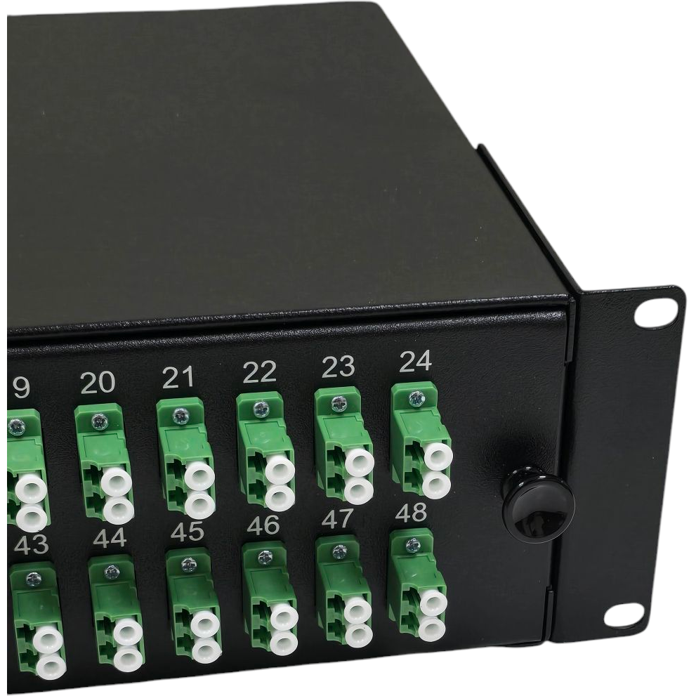 Atlantic 48-Port LC/APC SM Fiber Patch Panel – 2U Rack Mount, Duplex A ...