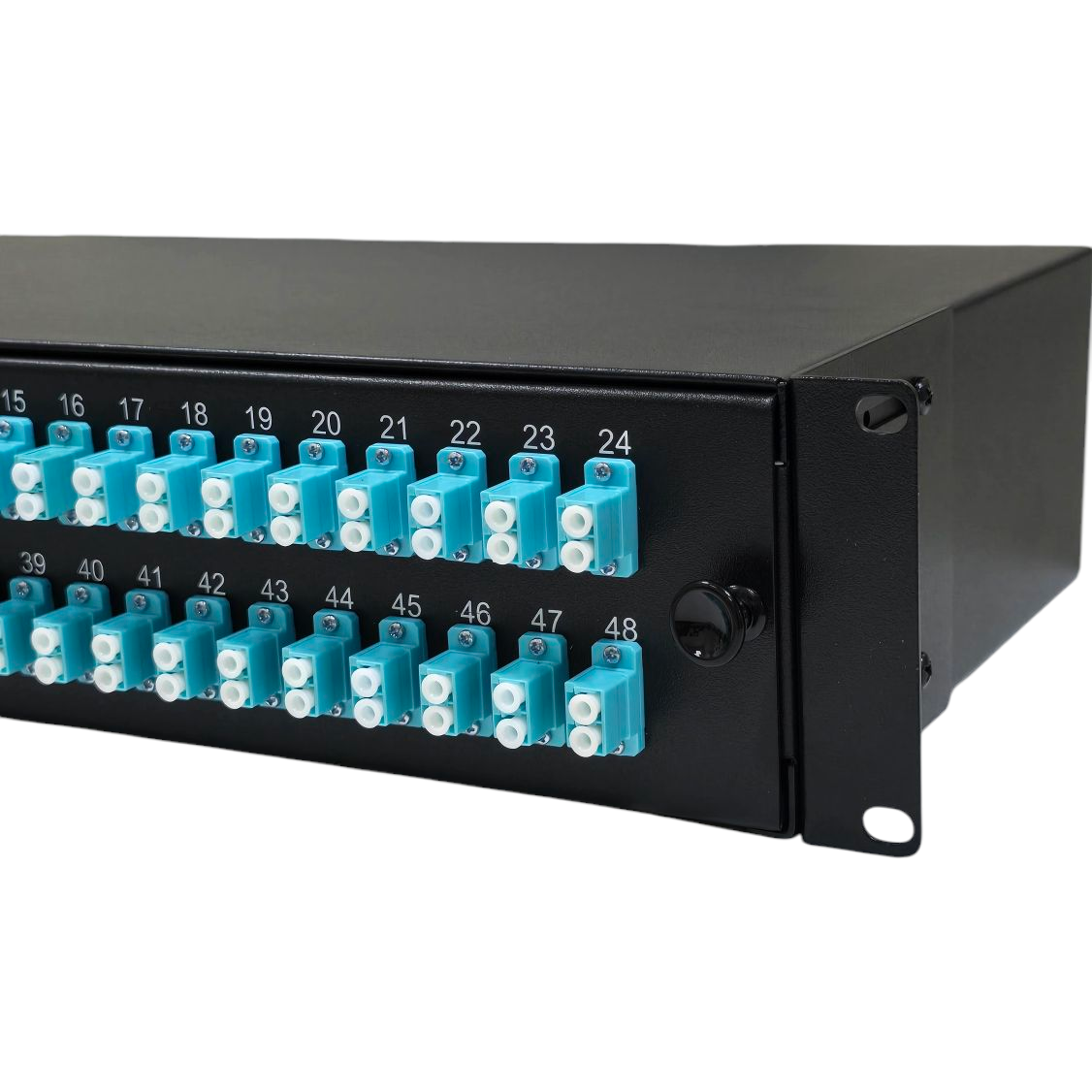 Atlantic 48-Port LC/UPC MM Fiber Patch Panel – 4U Rack Mount, Duplex Adapter, for Data Center, LAN, and Enterprise Multimode Networks