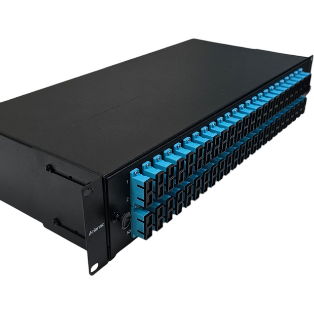 Atlantic 48-Port SC/UPC MM Fiber Patch Panel – 2U Rack Mount, Duplex A ...