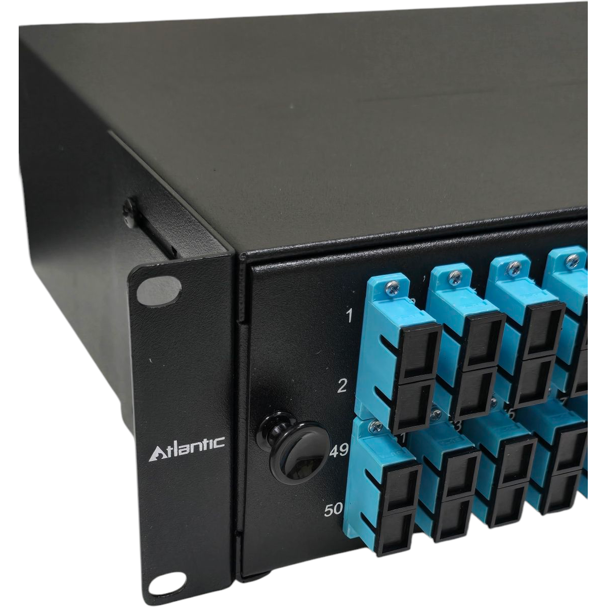 Atlantic 48-Port SC/UPC MM Fiber Patch Panel – 4U Rack Mount, Duplex Adapter, for LAN, Data Centers, and Multimode Telecom Networks