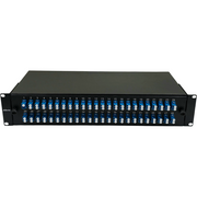 Atlantic 48-Port LC/UPC SM Fiber Patch Panel – 2U Rack Mount, Duplex Adapter, for Server Rooms & Network Cabinets