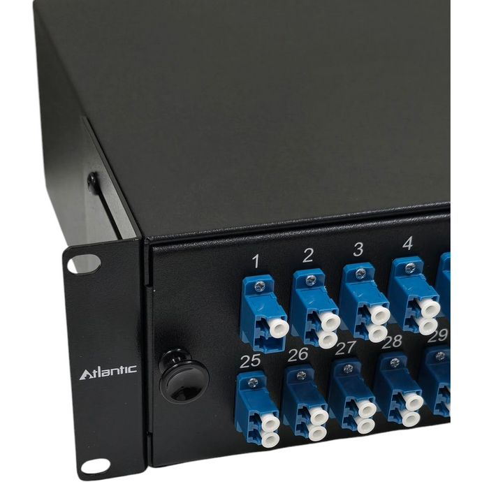 Atlantic 48-Port LC/UPC SM Fiber Patch Panel – 2U Rack Mount, Duplex A ...