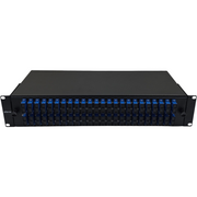 Atlantic 48-Port SC/UPC SM Fiber Patch Panel – 2U Rack Mount, Simplex Adapter, for LAN, Data Centers & Telecom Networks