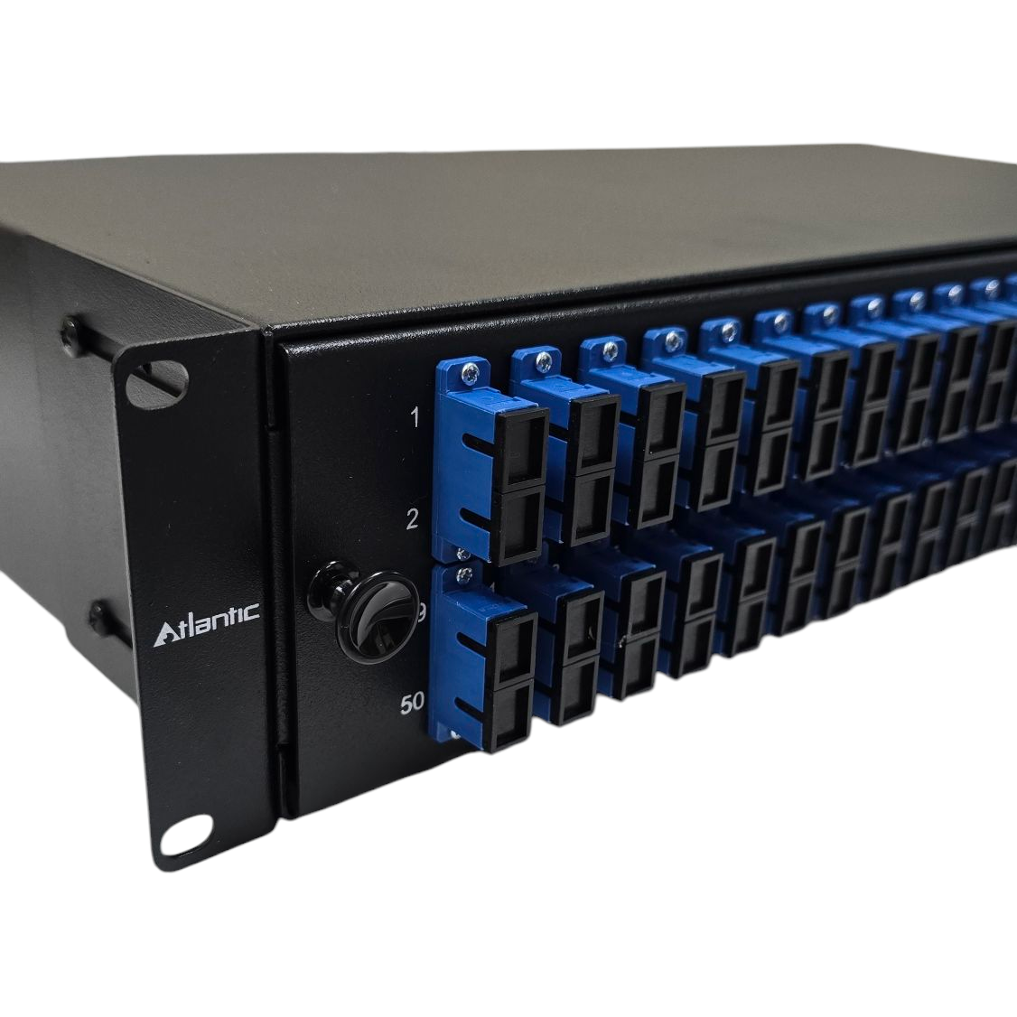 Atlantic 48-Port SC/UPC SM Fiber Patch Panel – 4U Rack Mount, Simplex Adapter, for LAN, Data Centers & Telecom Networks