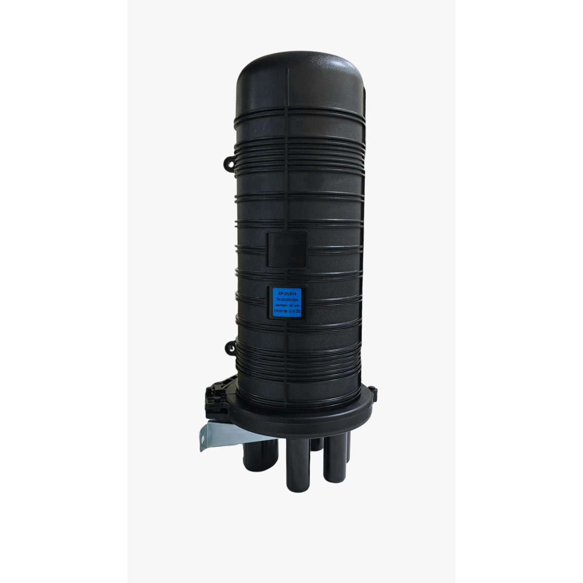 Atlantic SP-DUS14 Dome Fiber Optic Splice Closure, 48–72 Core, 4 Ports, Waterproof UV-Resistant for FTTH Aerial, Wall-Mount, or Underground Installations