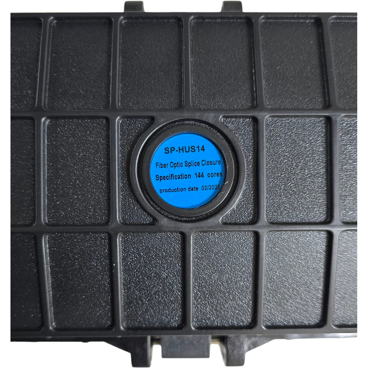 Atlantic SP-HUS14 Fiber Optic Splice Closure, 48–72 Core Capacity, 4 Ports, Outdoor Waterproof UV-Resistant for FTTH/FTTx Aerial and Underground Use