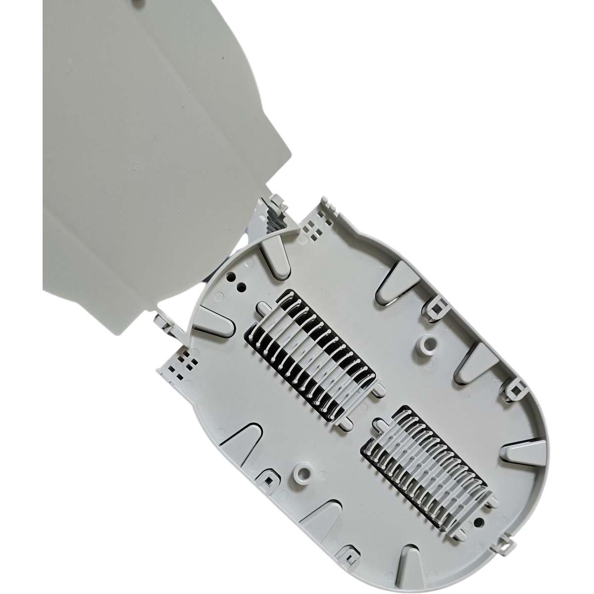 Atlantic SP-HUS28 Horizontal Fiber Optic Splice Closure, Up to 120 Core Capacity, Waterproof, for Aerial, Underground or Pipeline Installations
