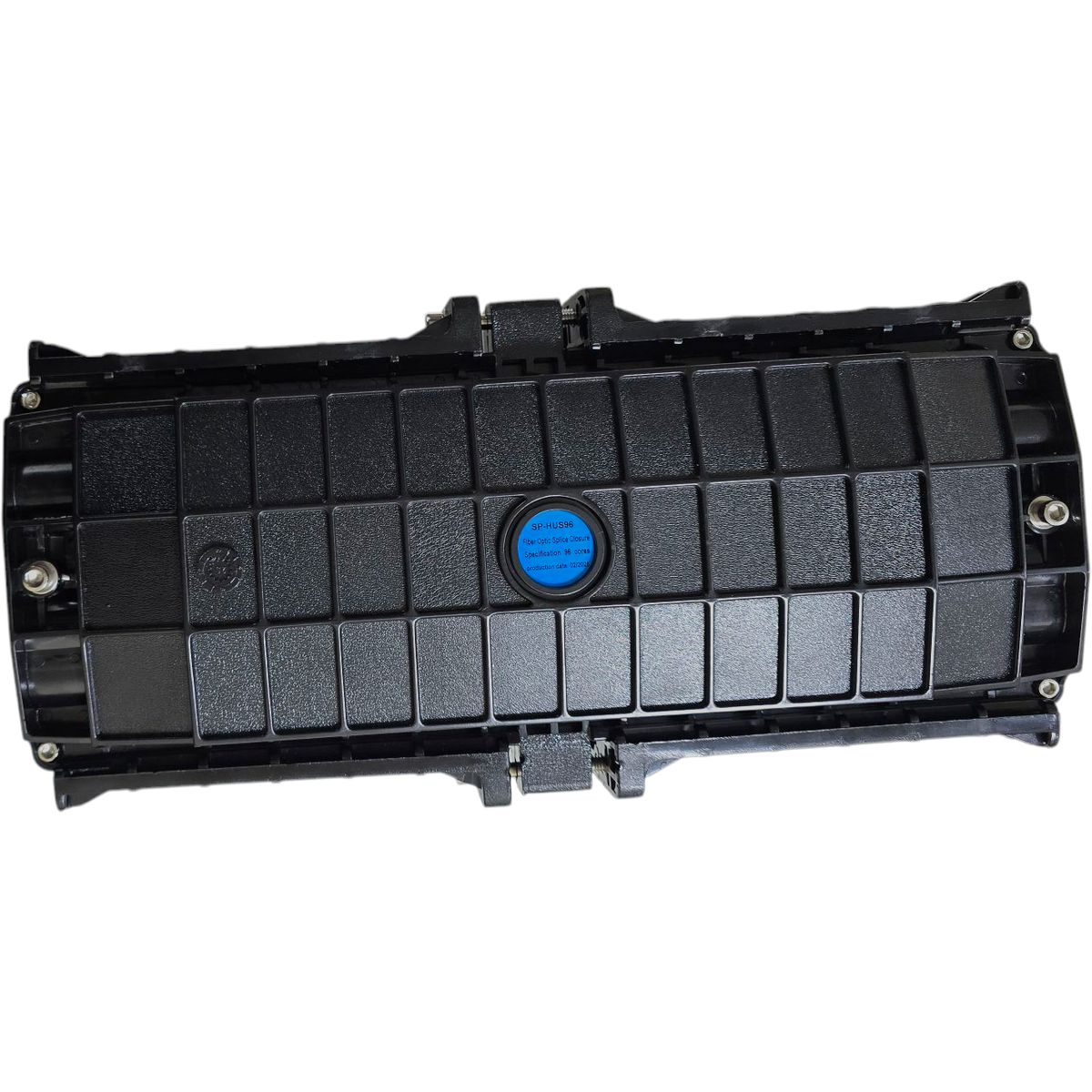 Atlantic SP-HUS96 Fiber Optic Splice Closure, 288–384 Core Capacity, 6–8 Ports, Outdoor Waterproof UV-Resistant for Backbone & FTTH Networks