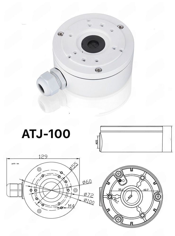 Atlantic Junction Box – Compact, Weather-Resistant Junction Box for CCTV Cameras