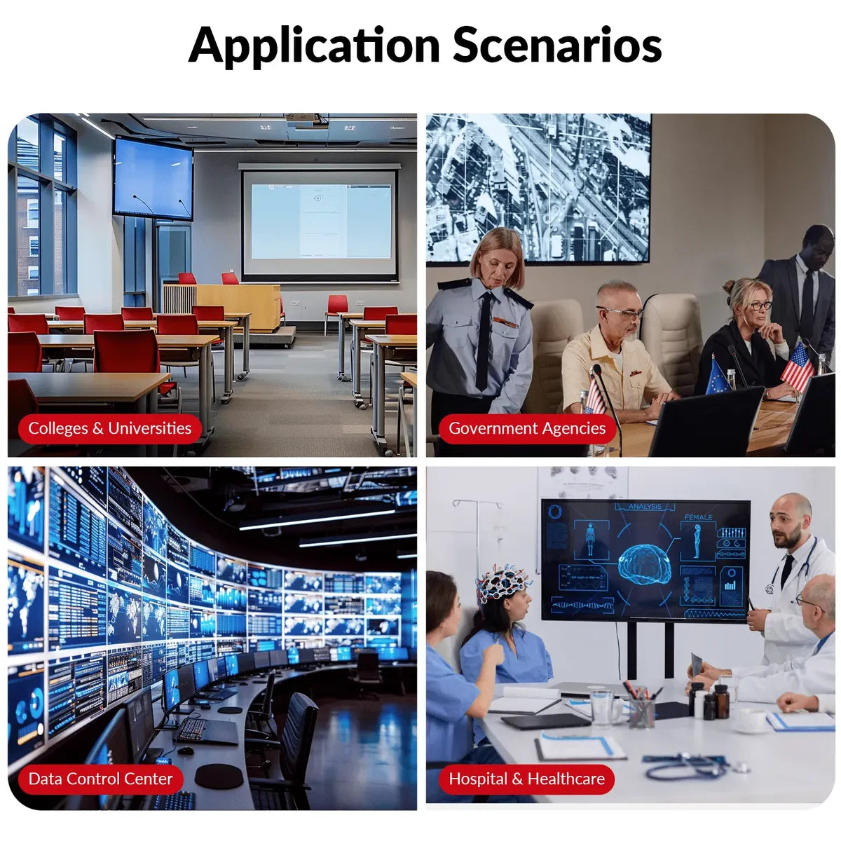 AV ACCESS Advanced 4K Fiber KVM Extender over IP – Zero-Latency 550m/1800ft Transmission, 3× USB 2.0 Ports for Remote PC Control in Server Room