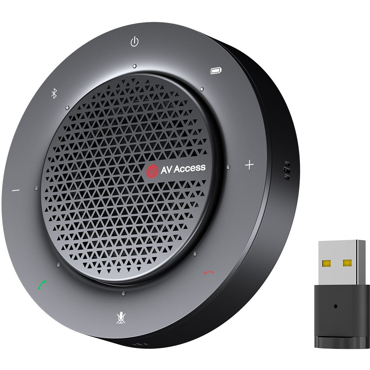 AV Access AnyCo A5 USB/Bluetooth Conference Speakerphone with 4 Mics, 360° Pickup, 10-Hour Battery