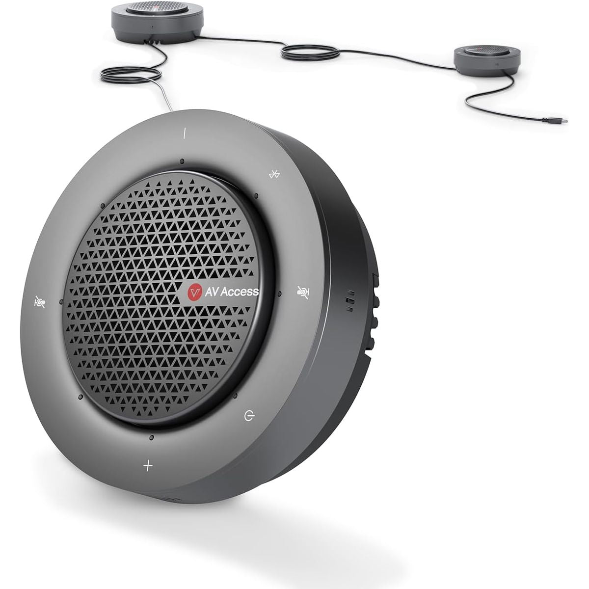 AV Access AnyCo A6 USB & Bluetooth Conference Speakerphone, 4-Mic Array, Daisy Chain up to 9 Units, AI Noise Cancellation