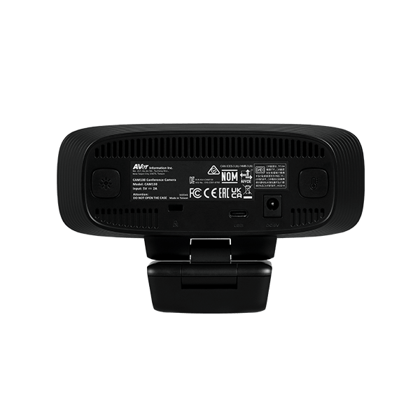 كاميرا مؤتمرات AVer CAM130 4K USB مع تأطير ذكي وإضاءة ذكية ومستشعر Sony ومجال رؤية مزدوج للغرف الصغيرة والعمل من المنزل