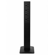 Avetron Single-Sided Columnar Power Socket Tower, 4 Universal Outlets, Tempered Glass, 680mm