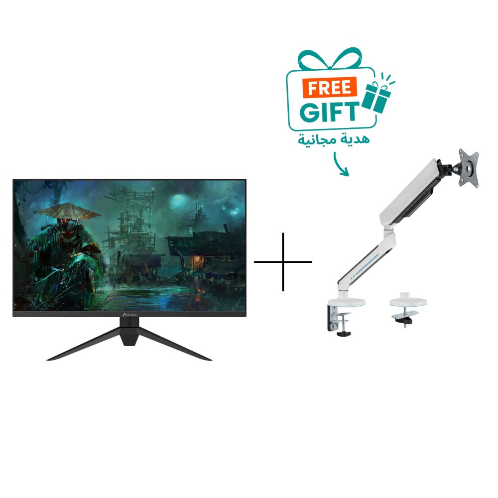 Avetron G3218M 32" QHD Gaming Monitor, 2560×1440, 180Hz Refresh Rate, 1ms MPRT, IPS Panel, FreeSync & G-Sync Compatible, HDMI, VESA Mount
