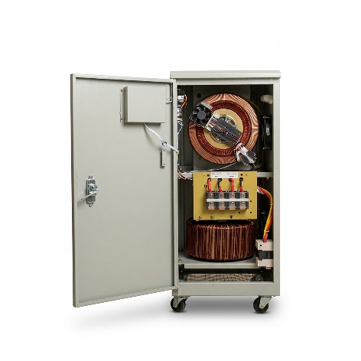iPower SVC 20KVA Servo Motor AVR Cabinet Voltage Stabilizer, Single Phase Automatic Voltage Regulator, 130V-270V Input
